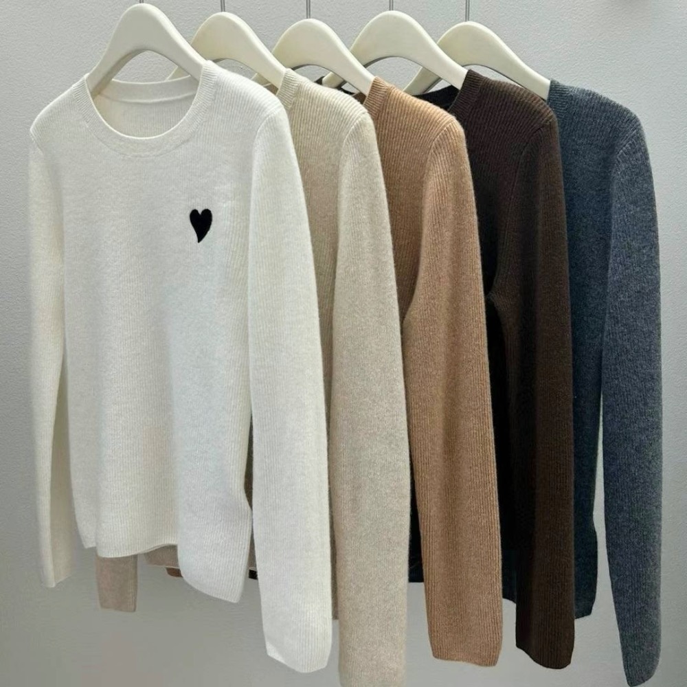 [바투 수입] HEART 캐시미어 스웨터